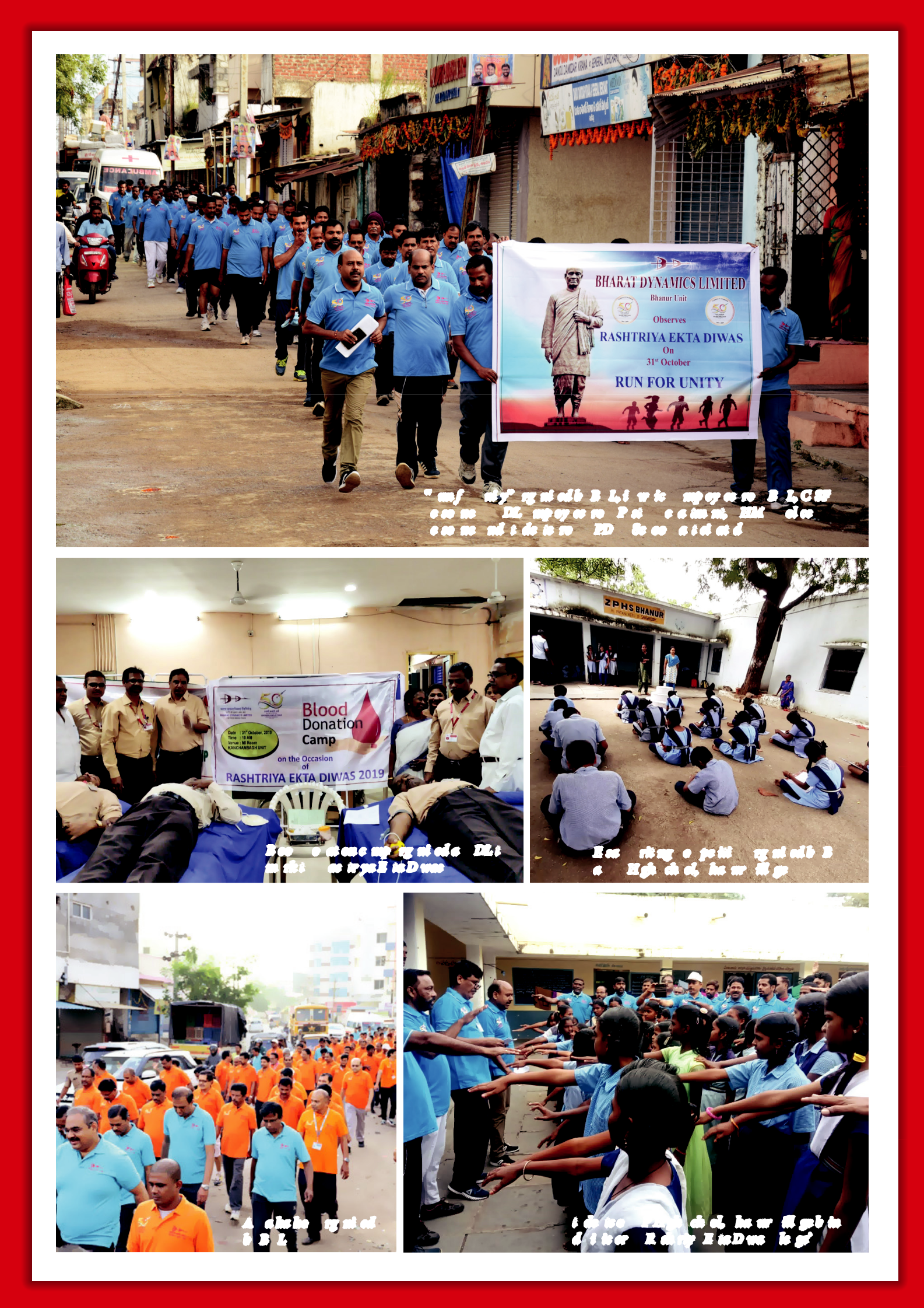 BDL observes “Rashtriya Ekta Diwas”