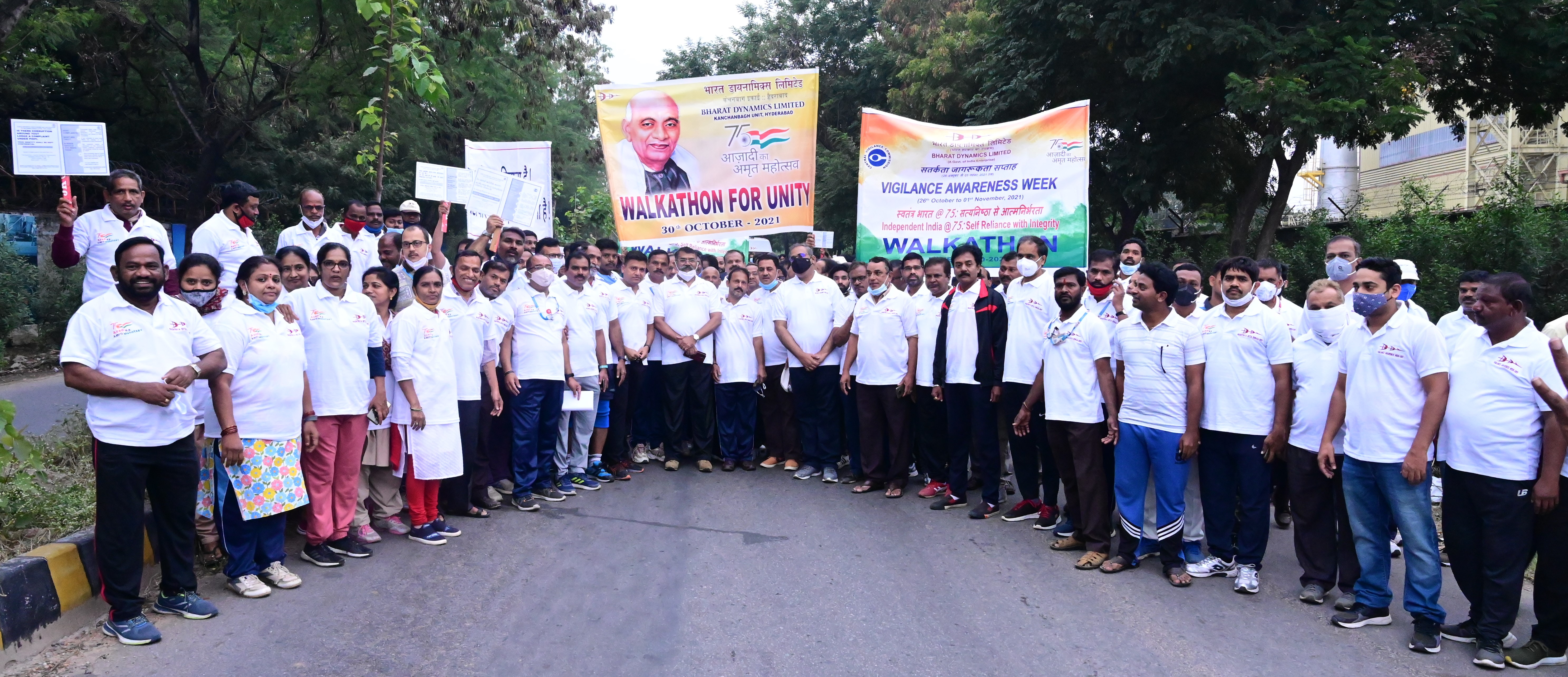 Bdl organizes walkathon & vendor meet to spread vigilance awareness