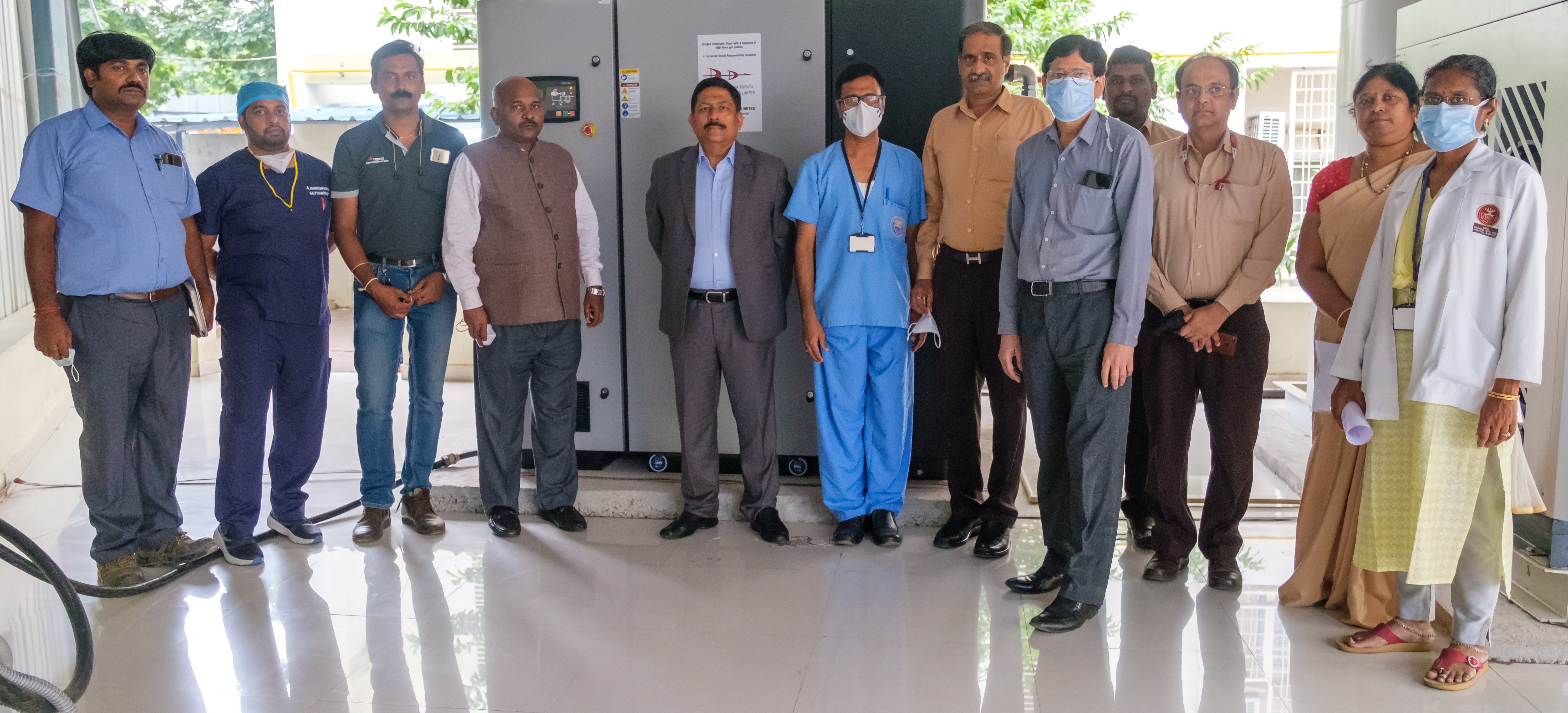 BDL hands over Oxygen Generator System to ESIC Medical College, Hyderabad