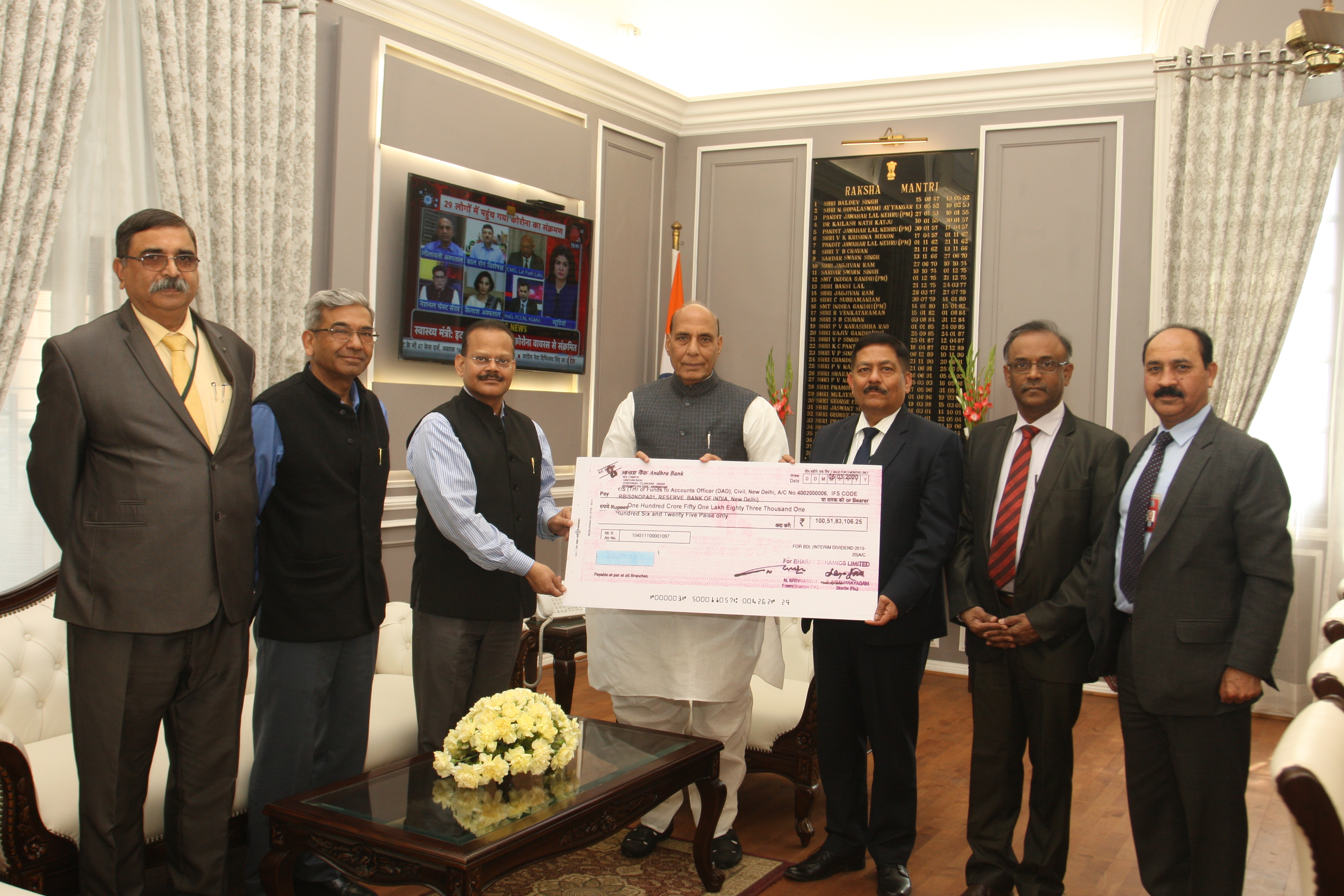 Bdl pays interim dividend to government