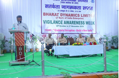 Vigilance Awareness Week celebrations at BDL Bhanur 2018