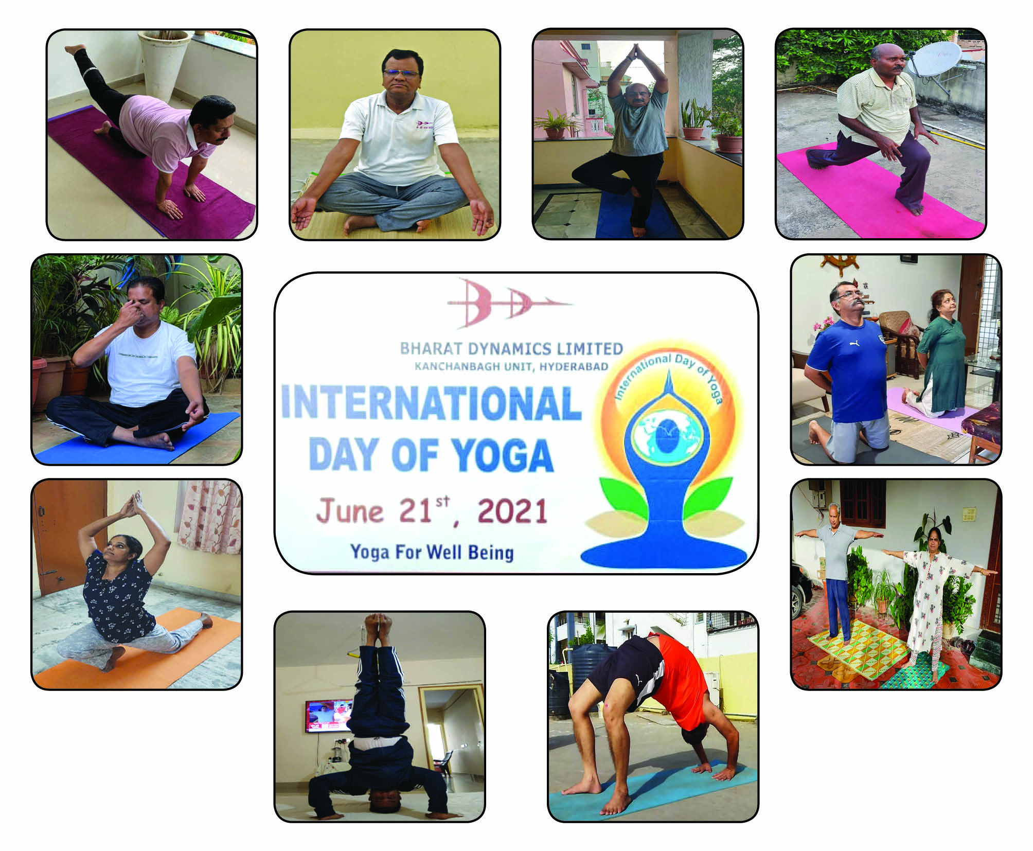 BDL observes Yoga Day with enthusiasm and fervour