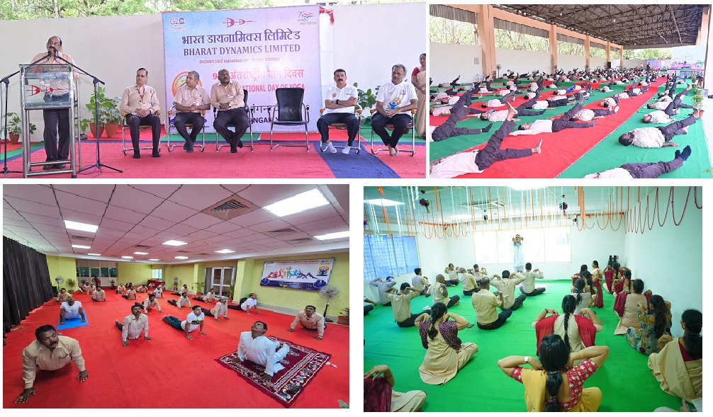 BDL observes Yoga Day with enthusiasm and fervour