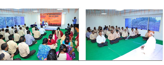 International Yoga Day observed at BDL 2019