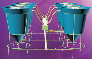 Cross Sectional view of Jar hatchery