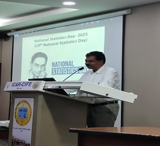 Image of Report of National Statistics Day Celebrated at ICAR-CIFE, Mumbai
