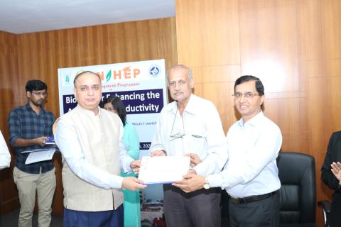 एनएएचईपी के तत्वावधान में "जलीय कृषि उत्पादकता बढ़ाने के लिए बायोचार" पर आईसीएआर-सीआईएफई एसडीपी