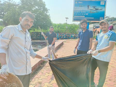 image of Swachhata Shram Daan at Harbadevi Community Pond image 4