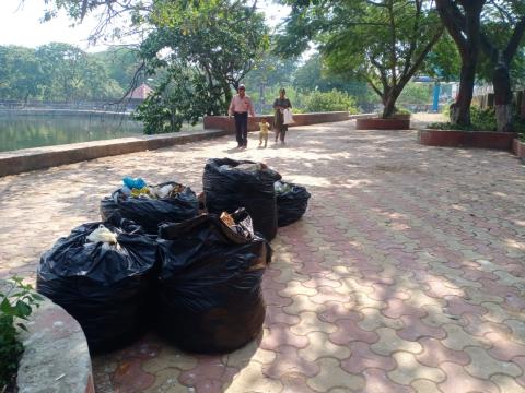 image of Swachhata Shram Daan at Harbadevi Community Pond image 5