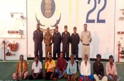 SAR Efforts for Overdue MSV Varatharajan. Image of SAR Efforts for Overdue MSV Varatharajan.